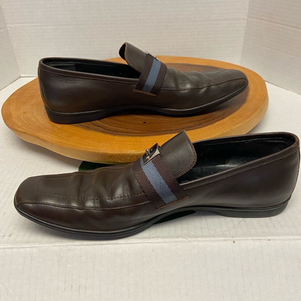 GUCCI Classic Coco Brown Striped Loafer - Picture 2 of 11